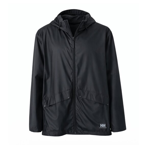 Helly Hansen Jackets & Blazers - Helly Hansen Black Windproof Waterproof Rain Jacket size 12